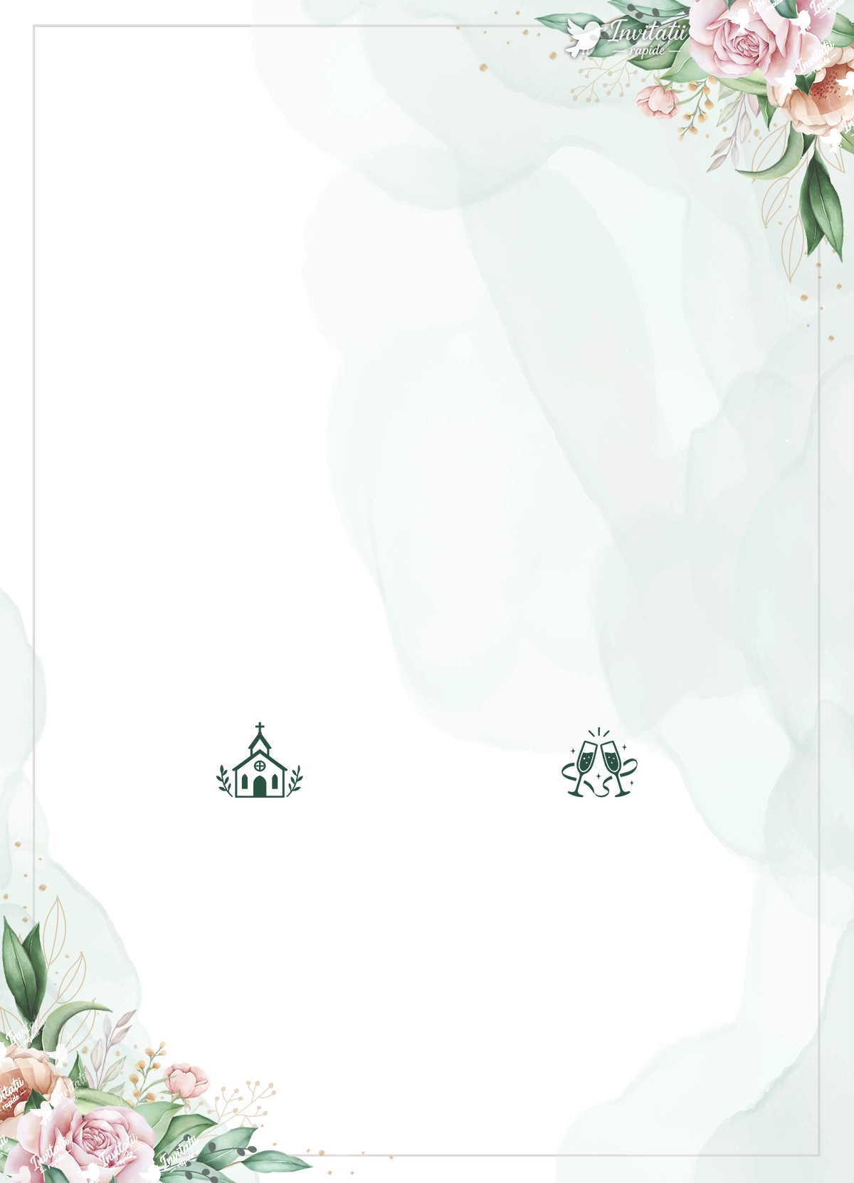 Wedding Invitation Front Hidden